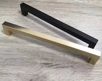 Processus d'estampage Ronde dorée lumière de luxe armoire poignée de porte laiton Matériau en aluminium