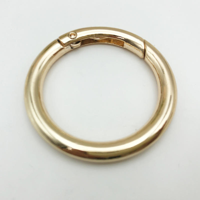 Métal zinc alliage de ressort boucle ouverte anneau porte-clés pour le bricolage bijoux accessoire suspendu