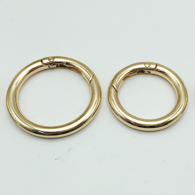 Métal zinc alliage de ressort boucle ouverte anneau porte-clés pour le bricolage bijoux accessoire suspendu
