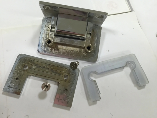 Pièces de matériel CNC OEM en laiton poli charnière de douche à face unique avec acier inoxydable