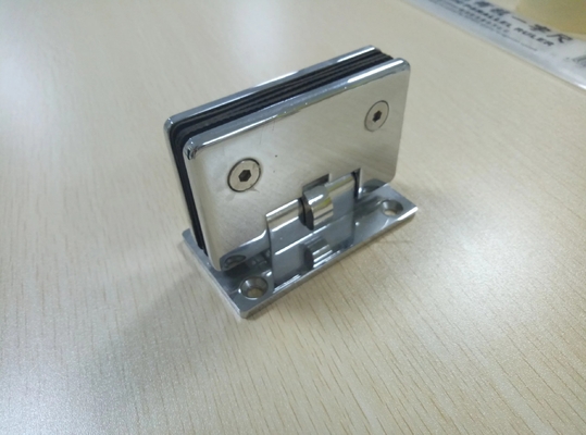 Pièces de matériel CNC OEM en laiton poli charnière de douche à face unique avec acier inoxydable