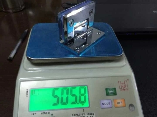 Pièces de matériel CNC OEM en laiton poli charnière de douche à face unique avec acier inoxydable