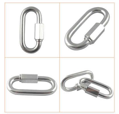 4 mm 5 mm 6 mm Galvanisé Ovale Quick Link pour le matériel de remise en service Acceptable OEM