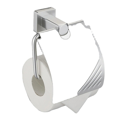 Accessoires de salle de bain en acier inoxydable avec installation perforée et sept pièces