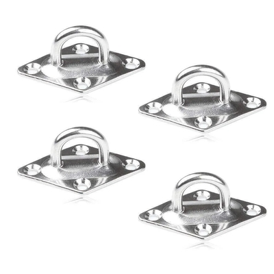 Parties de matériel OEM CNC en acier inoxydable Plaque de fixation de l'oeil boucle et kit de matériel de filateur