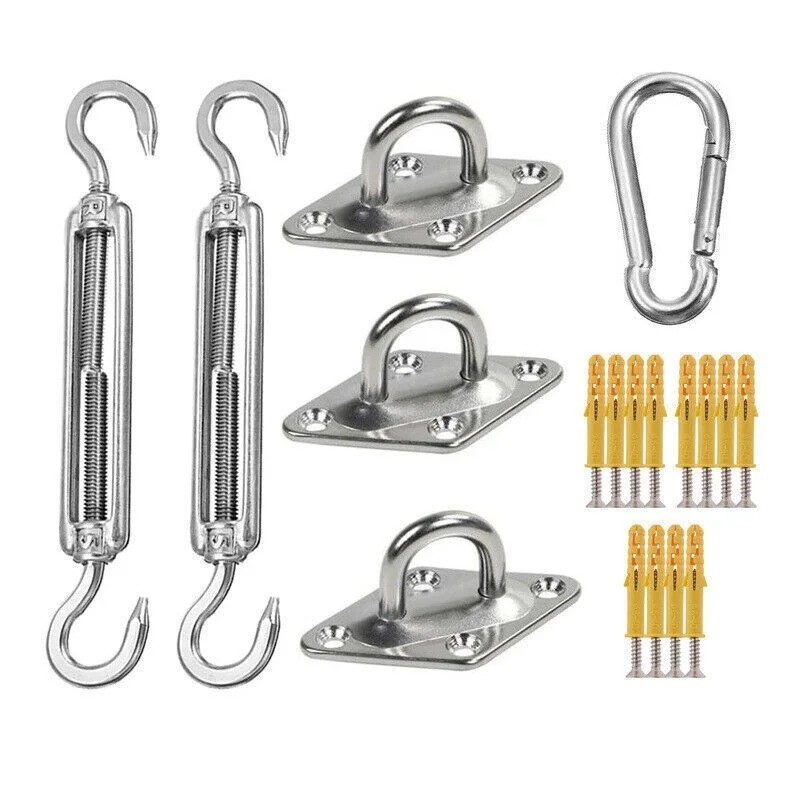 Parties de matériel OEM CNC en acier inoxydable Plaque de fixation de l'oeil boucle et kit de matériel de filateur
